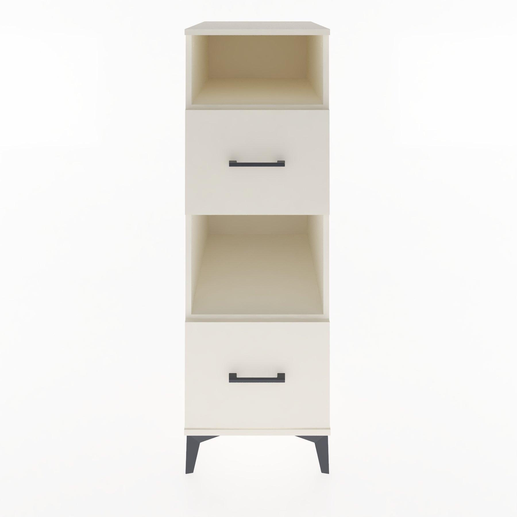 Woodntry Modular Cabinet Moonstone 44x30x122 cm with Drawers and Shelves CR98-1