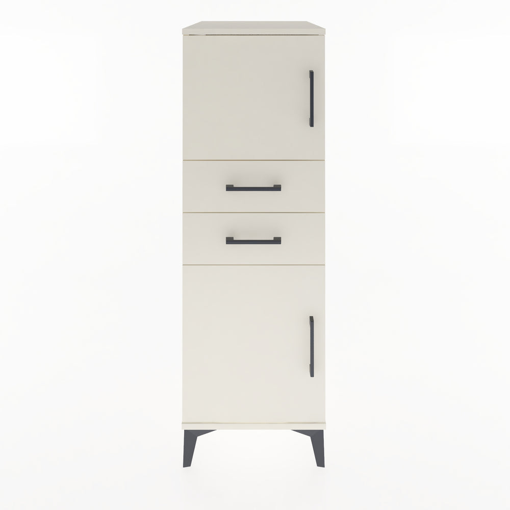 Woodntry Modüler Dolap Aytaşı 44x59x122 cm Kapaklı ve Çekmeceli KC48-1