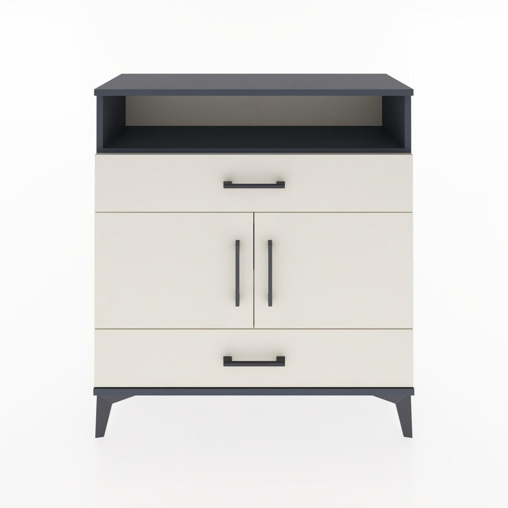 Woodntry Modüler Şifonyer Antrasit 88x30x84 cm Fonksiyonel F48-2