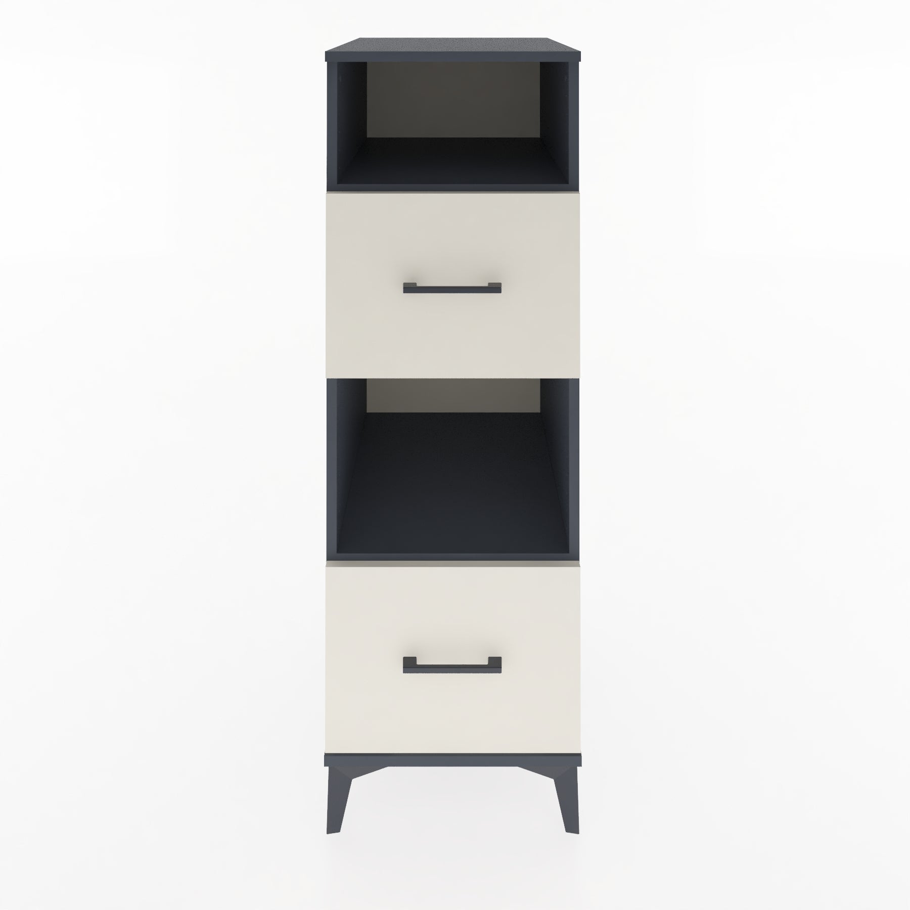 Woodntry Modular Cabinet Anthracite 44x59x122 cm with Drawers and Shelves CR98-2