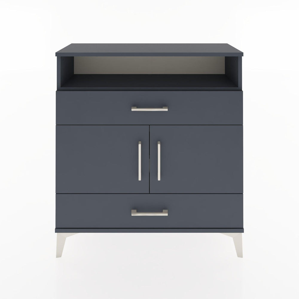 Woodntry Modüler Şifonyer Antrasit 88x30x84 cm Fonksiyonel F48-2