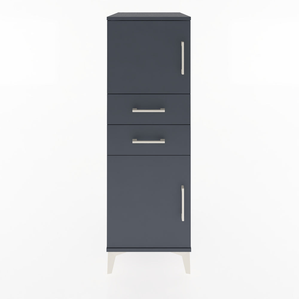 Woodntry Modular Cabinet Anthracite 44x59x122 cm with Doors and Drawers KC48-2