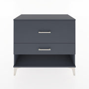 Woodntry Modüler Şifonyer Antrasit 88x44x68 cm Çekmeceli ve Raflı CR48-2