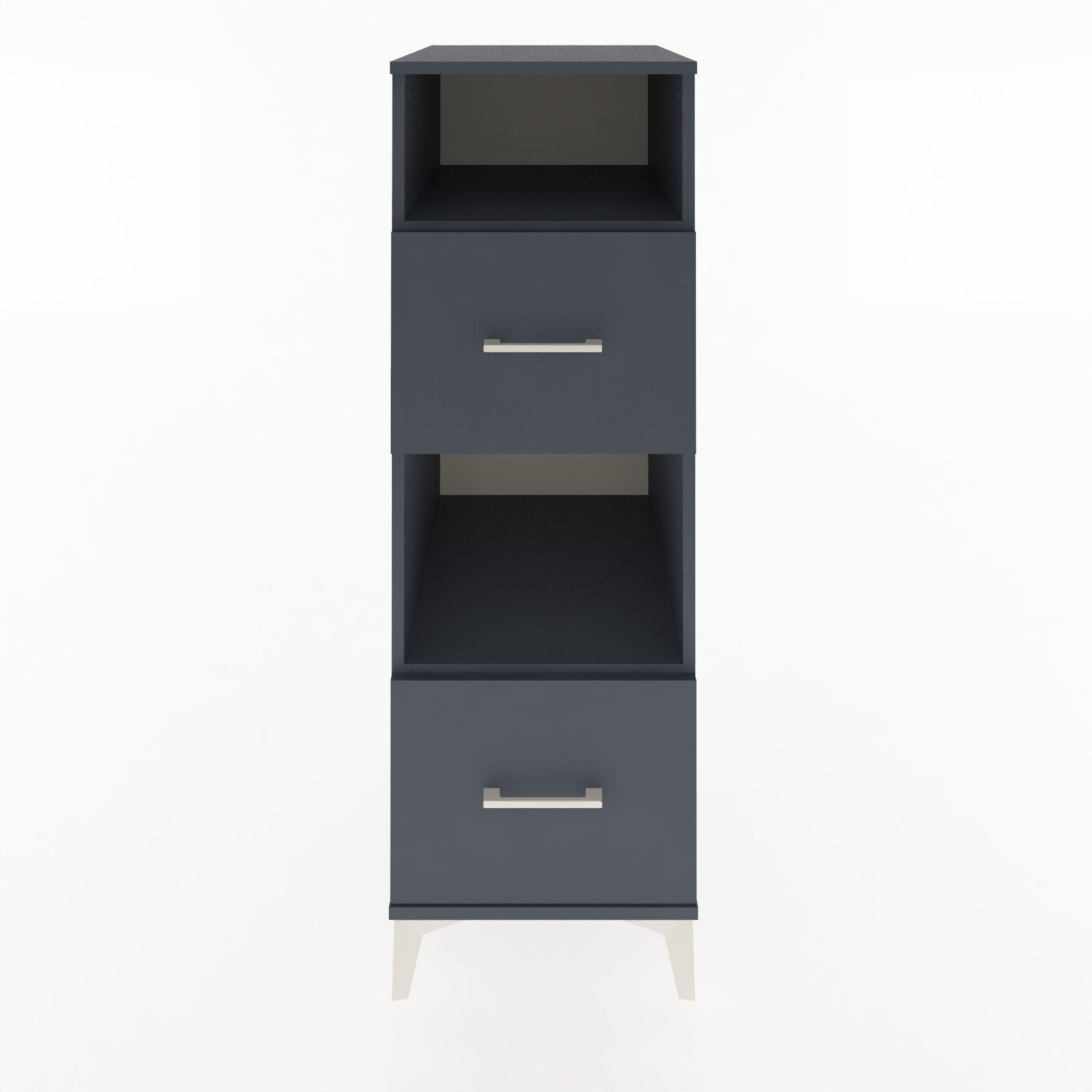 Woodntry Modular Cabinet Anthracite 44x30x122 cm with Drawers and Shelves CR98-2