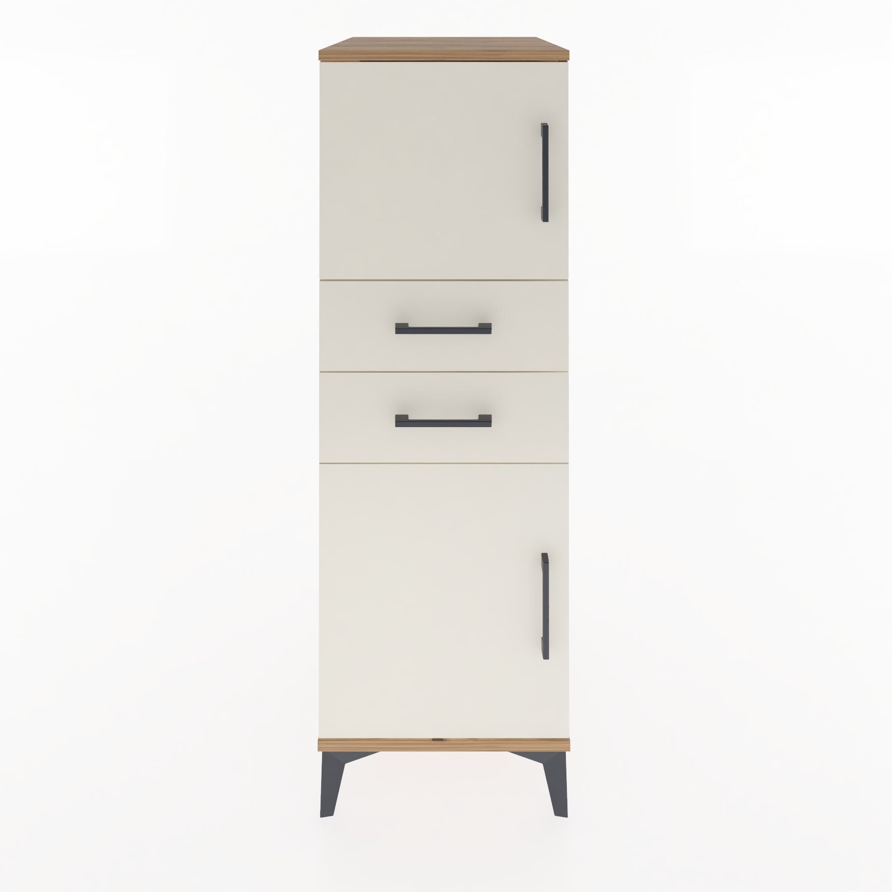 Woodntry Modular Cabinet Pine 44x59x122 cm with Doors and Drawers KC48-3