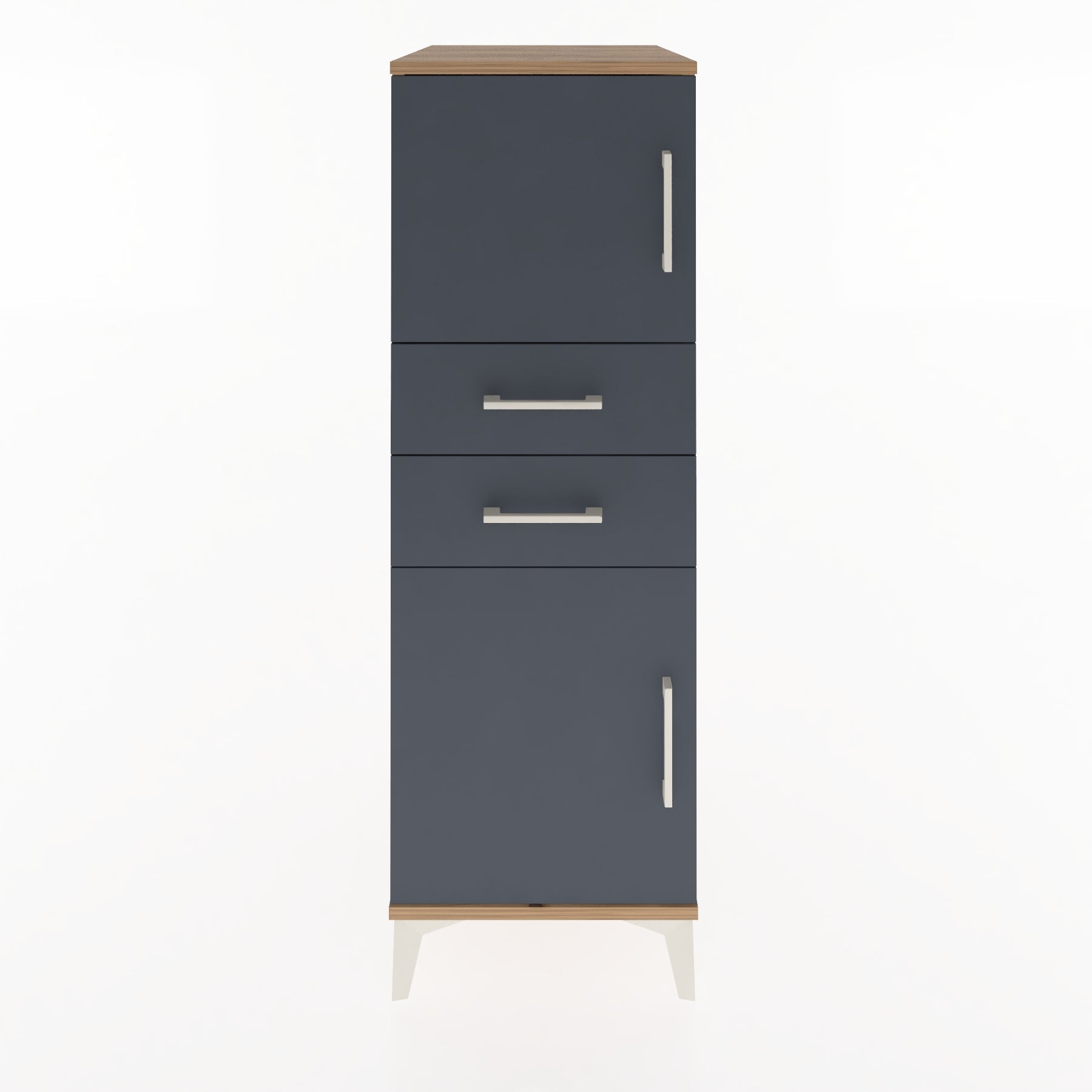 Woodntry Modular Cabinet Pine 44x59x122 cm with Doors and Drawers KC48-3