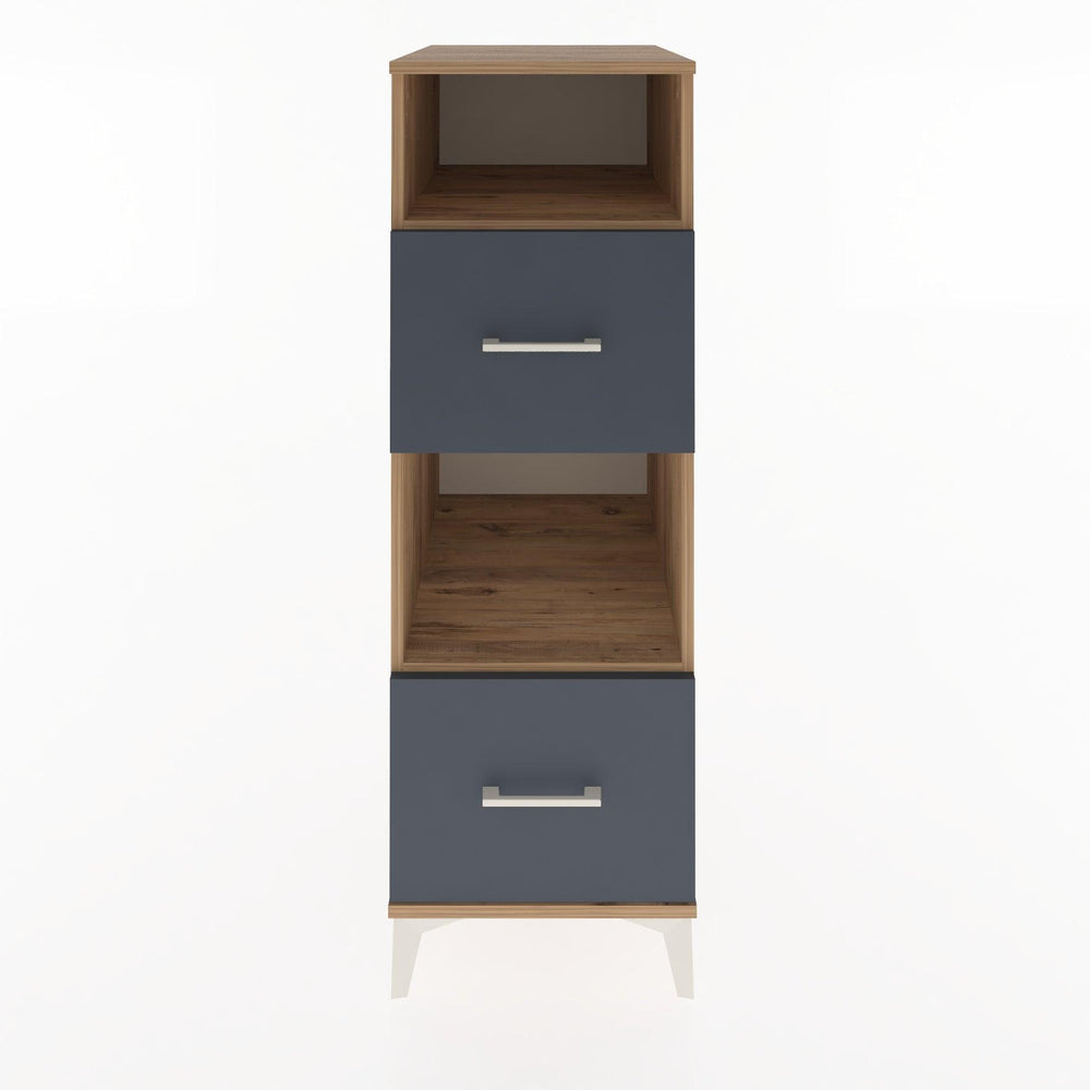 Woodntry Modüler Dolap Çam 44x30x122 cm Çekmeceli ve Raflı CR98-3