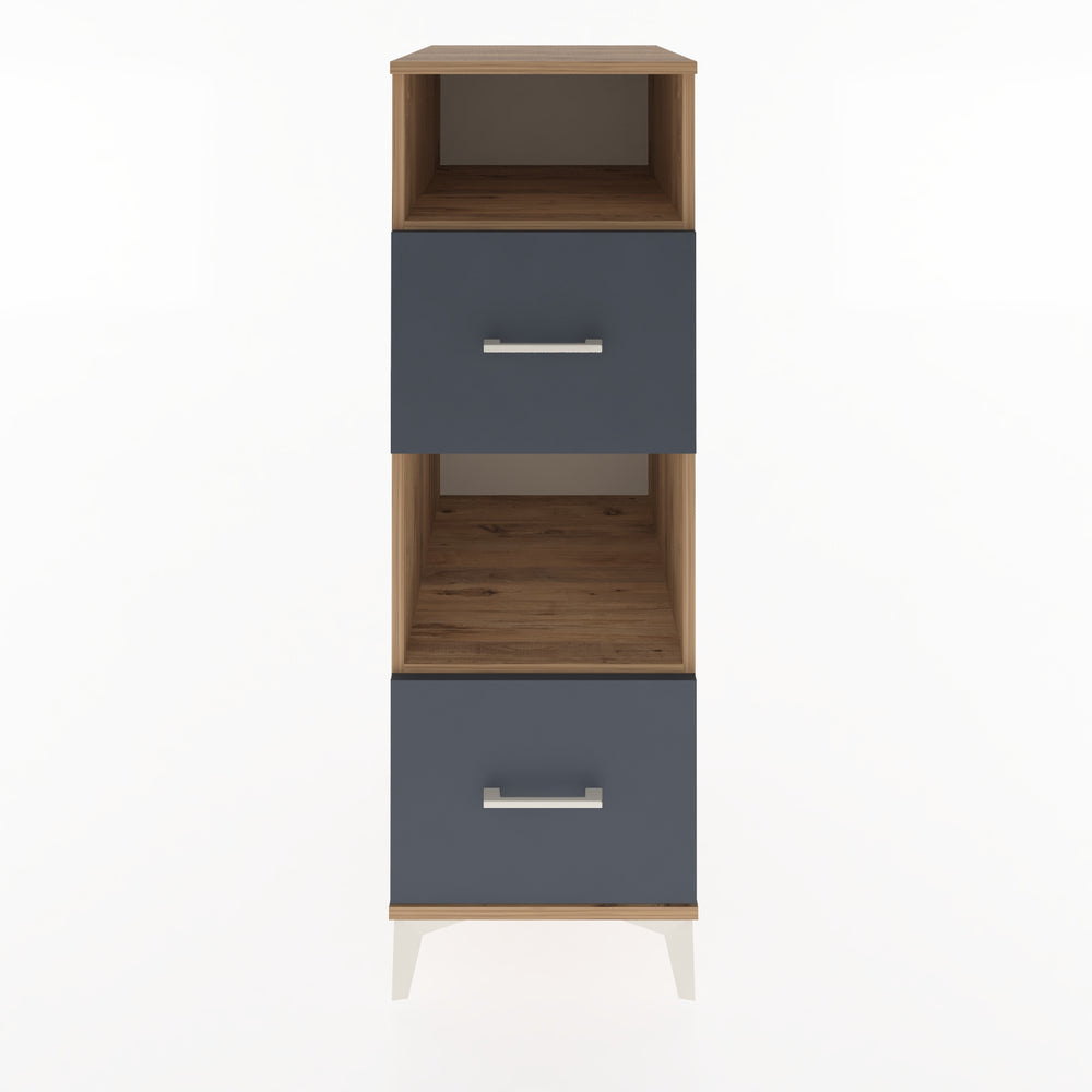 Woodntry Modüler Dolap Çam 44x59x122 cm Çekmeceli ve Raflı CR98-3