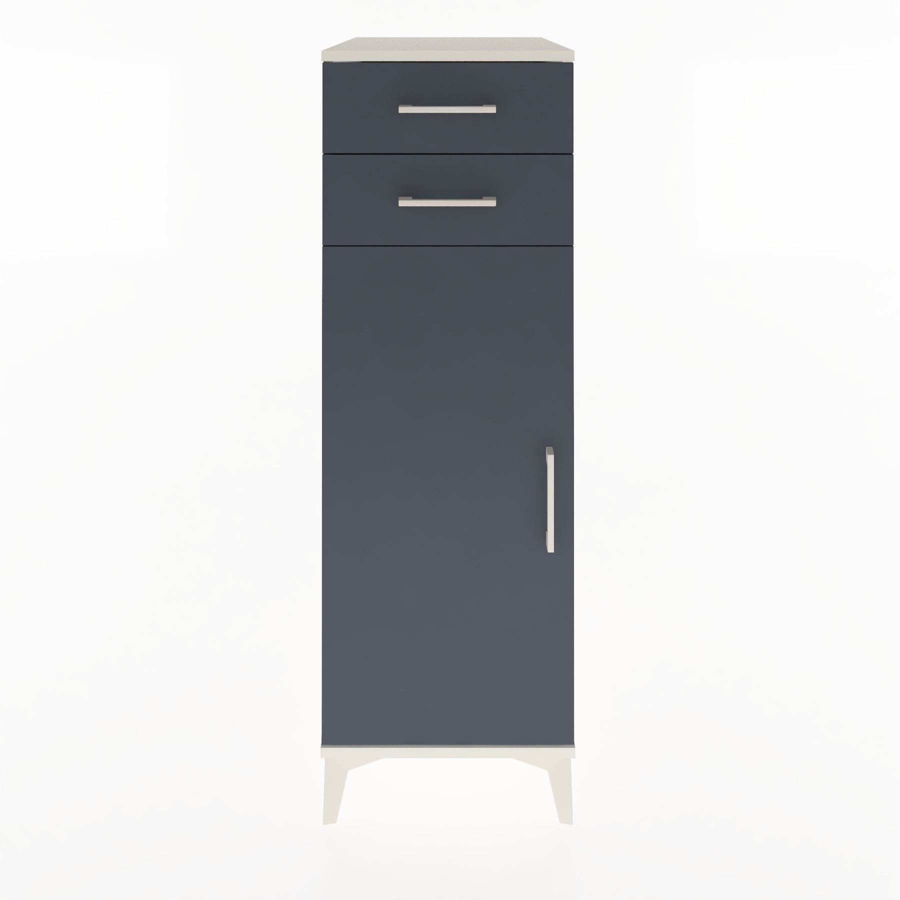 Woodntry Modular Cabinet Moonstone 44x59x122 cm with Doors and Drawers KC49-1