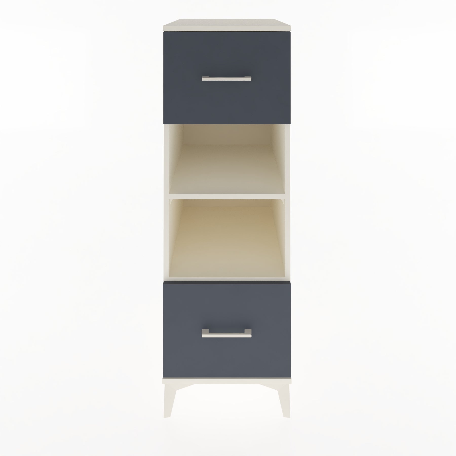 Woodntry Modular Cabinet Moonstone 44x59x122 cm with Drawers and Shelves CR99-1