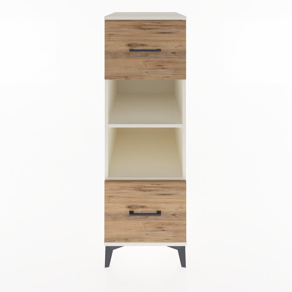 Woodntry Modular Cabinet Moonstone 44x30x122 cm with Drawers and Shelves CR99-1