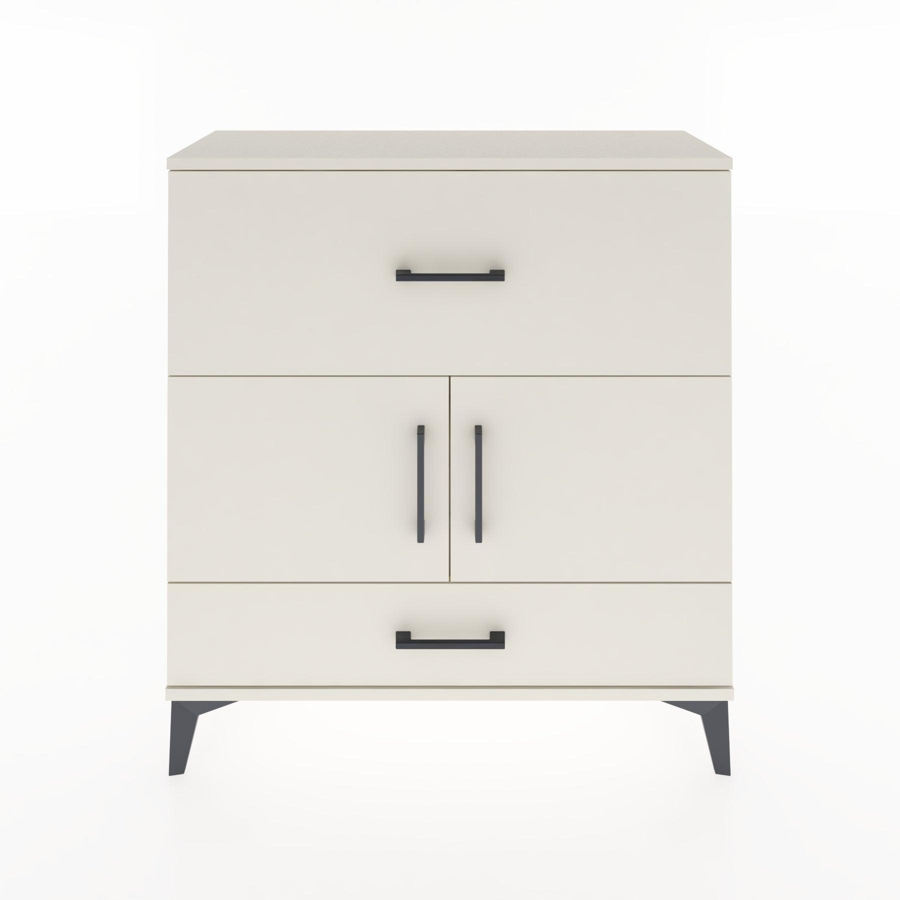 Woodntry Modular Dresser Moonstone 88x30x84 cm with Cover and Drawer KC49-1