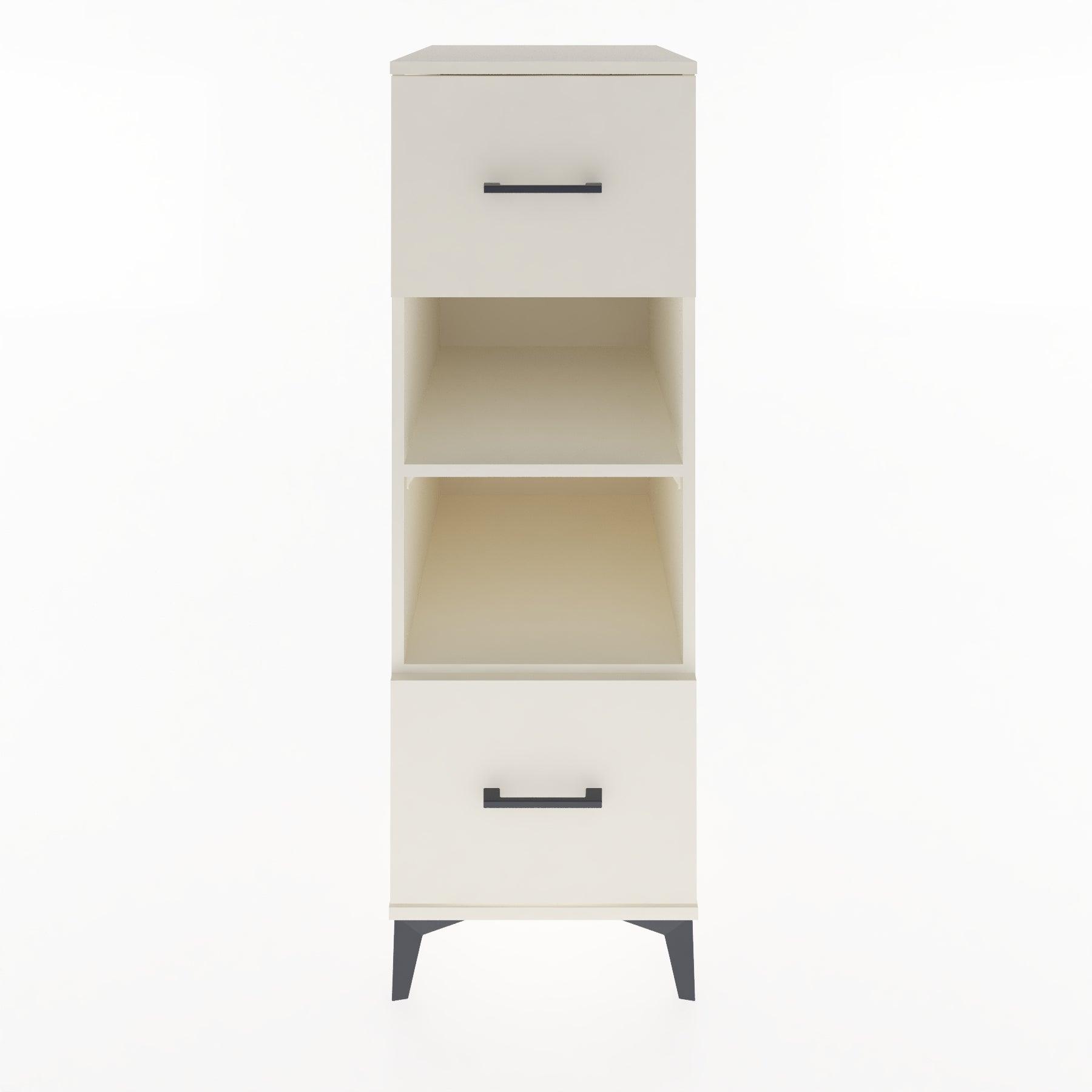Woodntry Modular Cabinet Moonstone 44x30x122 cm with Drawers and Shelves CR99-1