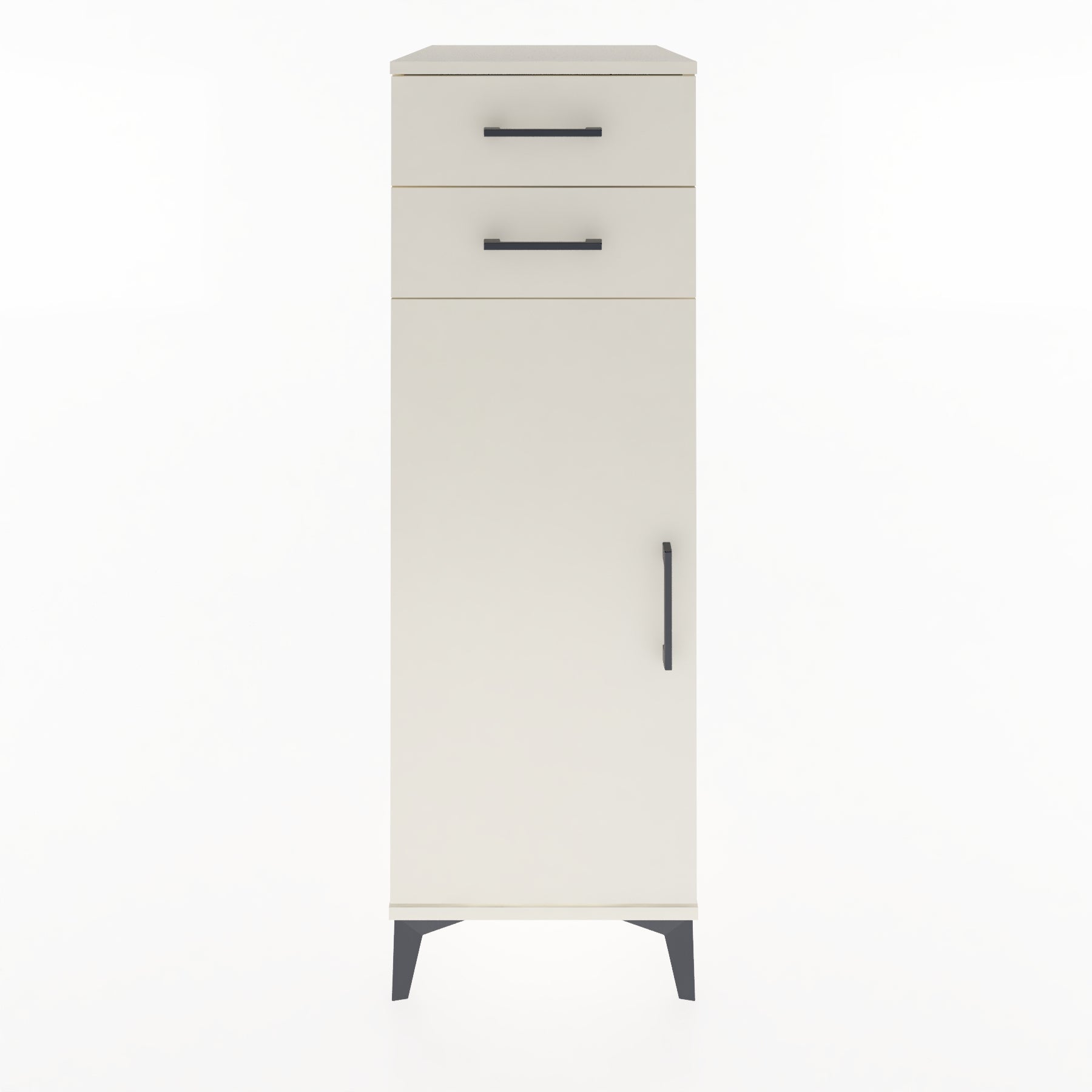 Woodntry Modular Cabinet Moonstone 44x59x122 cm with Doors and Drawers KC49-1