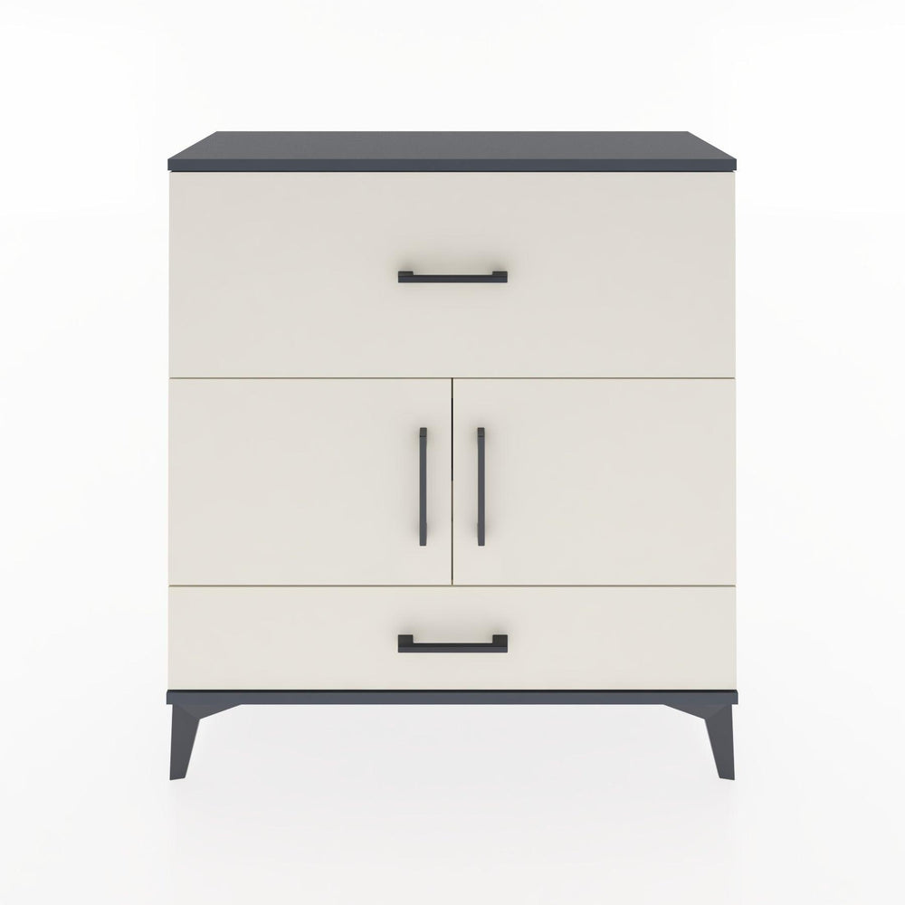 Woodntry Modular Dresser Anthracite 88x30x84 cm with Cover and Drawer KC49-2