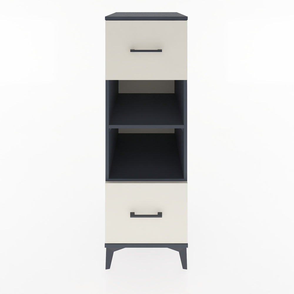 Woodntry Modular Cabinet Anthracite 44x59x122 cm with Drawers and Shelves CR99-2