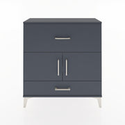 Woodntry Modular Dresser Anthracite 88x30x84 cm with Cover and Drawer KC49-2