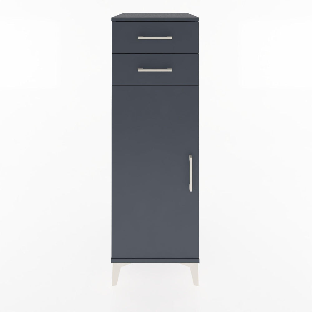 Woodntry Modular Cabinet Anthracite 44x30x122 cm with Doors and Drawers KC49-2