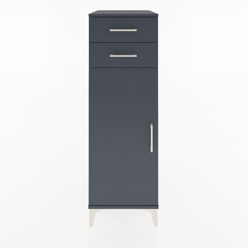 Woodntry Modular Cabinet Anthracite 44x59x122 cm with Doors and Drawers KC49-2