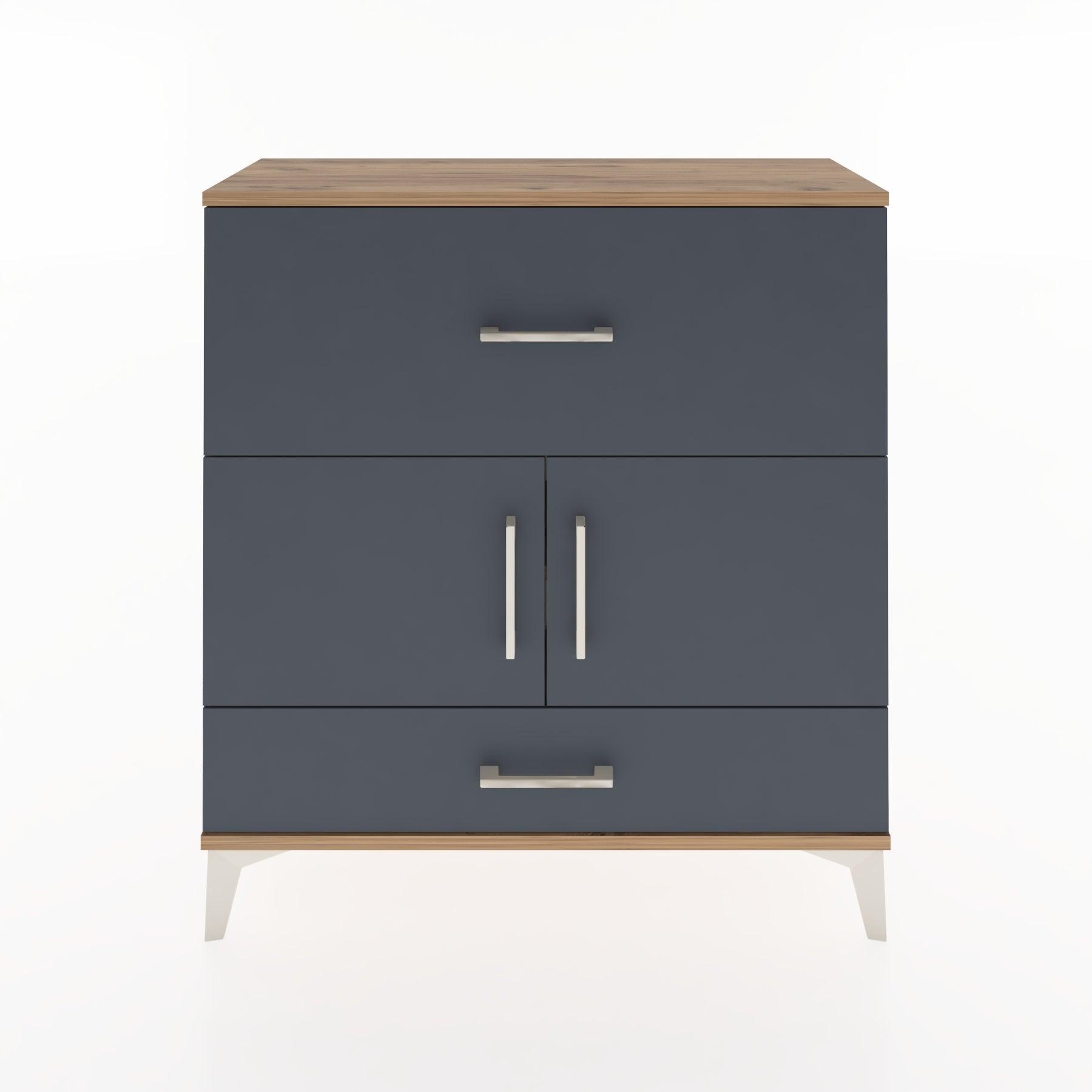 Woodntry Modular Dresser Pine 88x30x84 cm with Cover and Drawer KC49-3