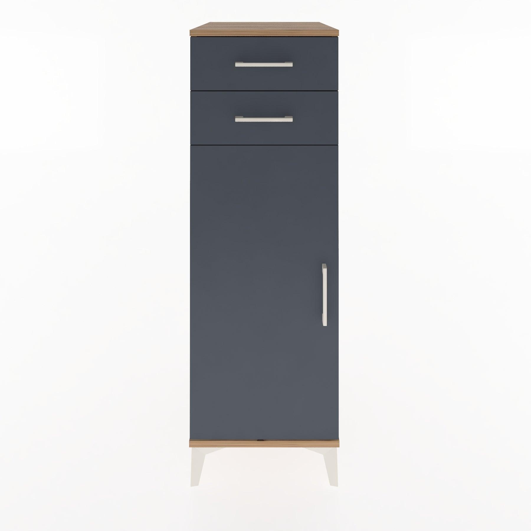 Woodntry Modular Cabinet Pine 44x30x122 cm with Doors and Drawers KC49-3