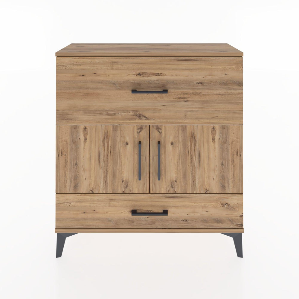 Woodntry Modular Dresser Pine 88x30x84 cm with Cover and Drawer KC49-3