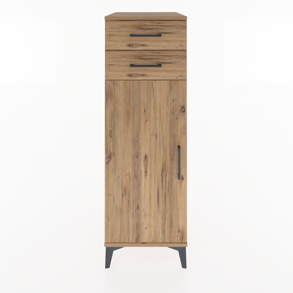 Woodntry Modular Cabinet Pine 44x59x122 cm with Doors and Drawers KC49-3
