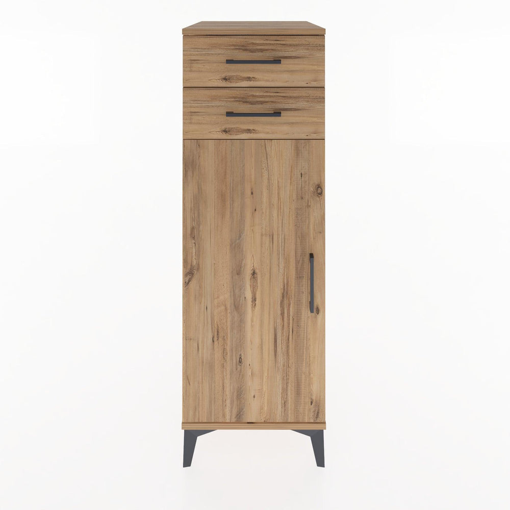 Woodntry Modular Cabinet Pine 44x30x122 cm with Doors and Drawers KC49-3