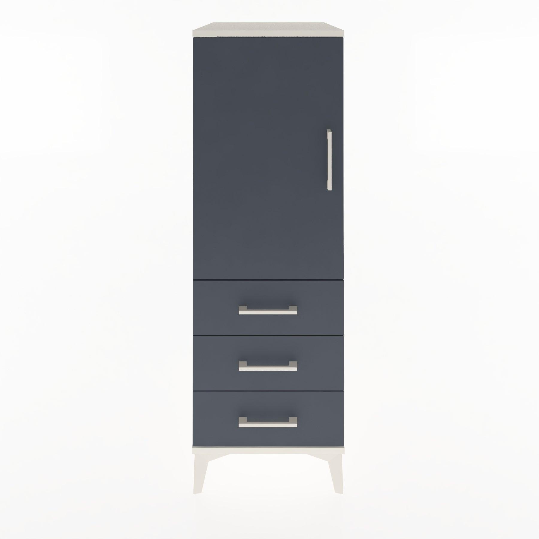 Woodntry Modular Cabinet Moonstone 44x59x122 cm with Doors and Drawers KC134-1
