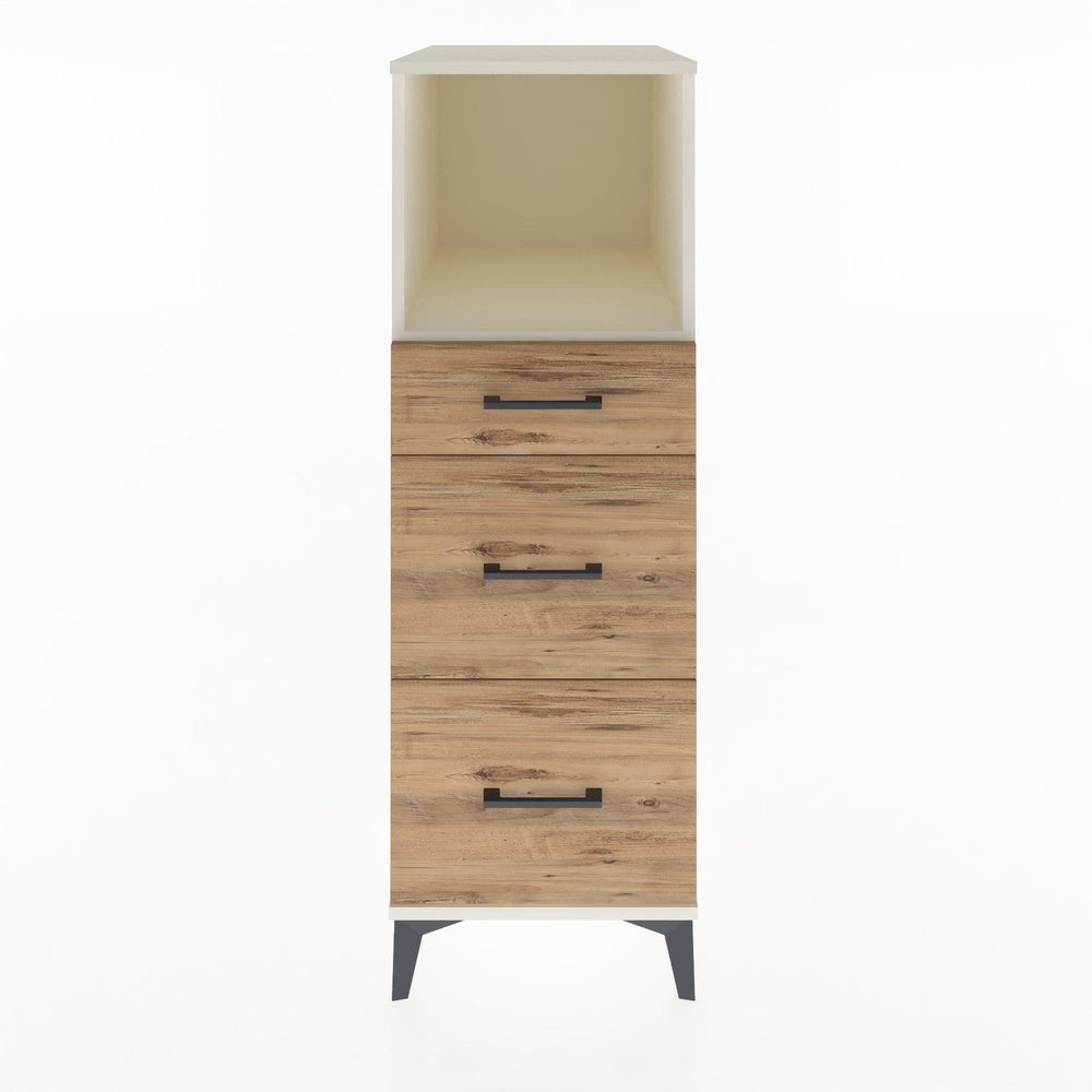 Woodntry Modüler Dolap Aytaşı 44x30x122 cm Çekmeceli ve Raflı CR100-1