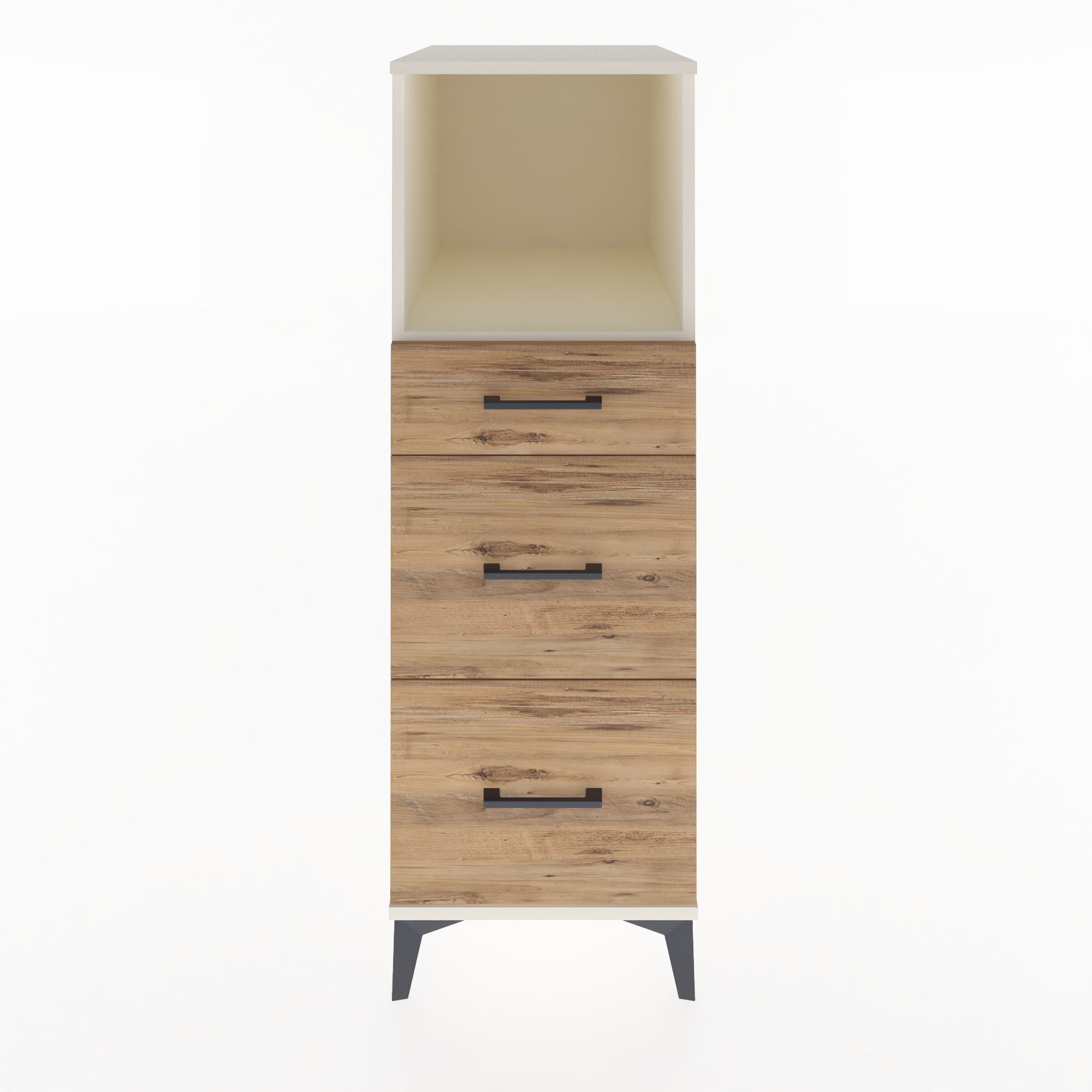 Woodntry Modular Cabinet Moonstone 44x59x122 cm with Drawers and Shelves CR100-1
