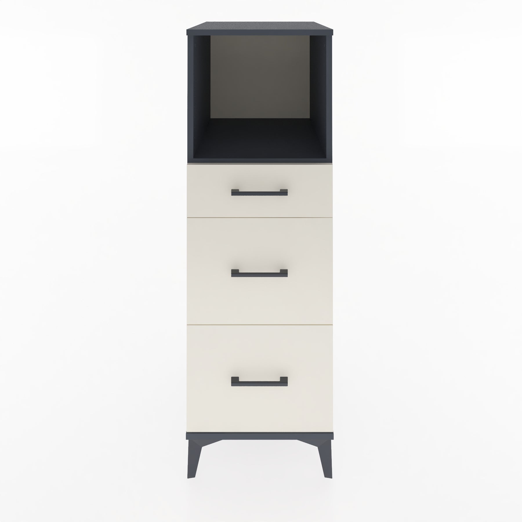 Woodntry Modular Cabinet Anthracite 44x59x122 cm with Drawers and Shelves CR100-2