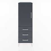 Woodntry Modular Cabinet Anthracite 44x30x122 cm with Doors and Drawers KC134-2
