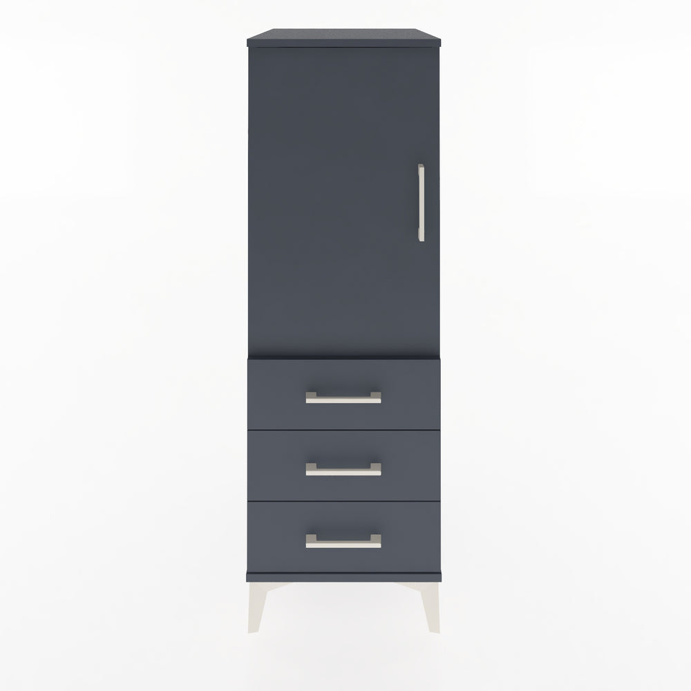 Woodntry Modular Cabinet Anthracite 44x59x122 cm with Doors and Drawers KC50-2