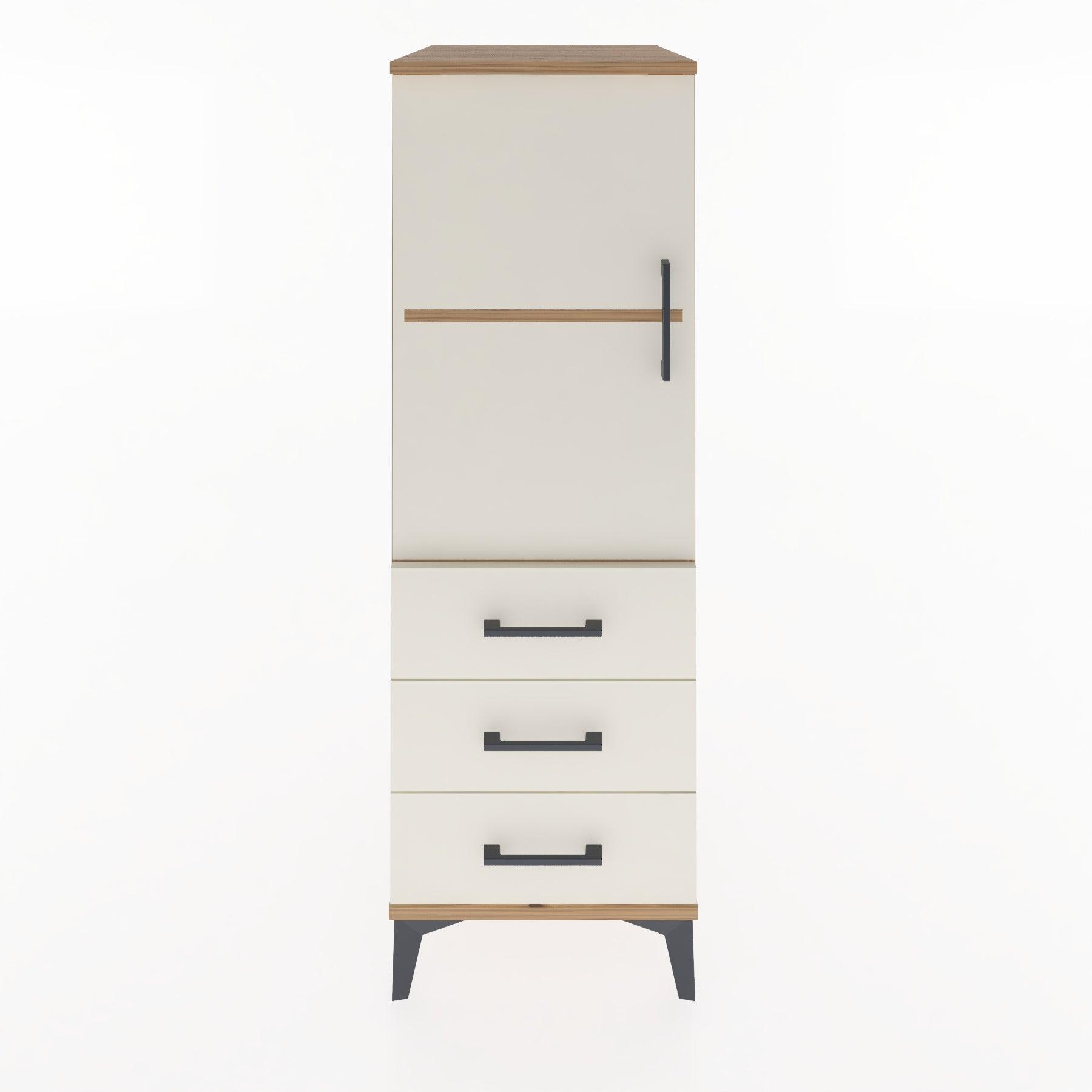 Woodntry Modular Cabinet Pine 44x30x122 cm with Doors and Drawers KC50-3