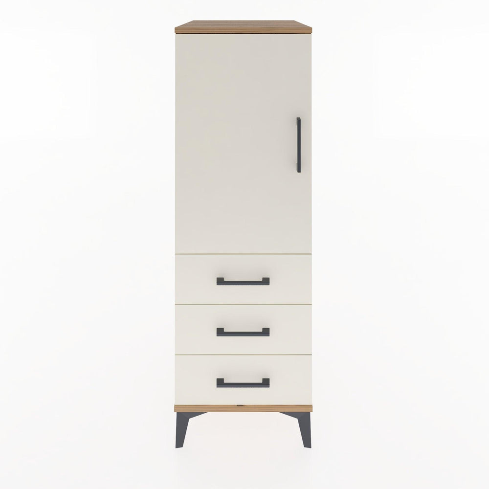 Woodntry Modüler Dolap Çam 44x59x122 cm Kapaklı ve Çekmeceli KC134-3