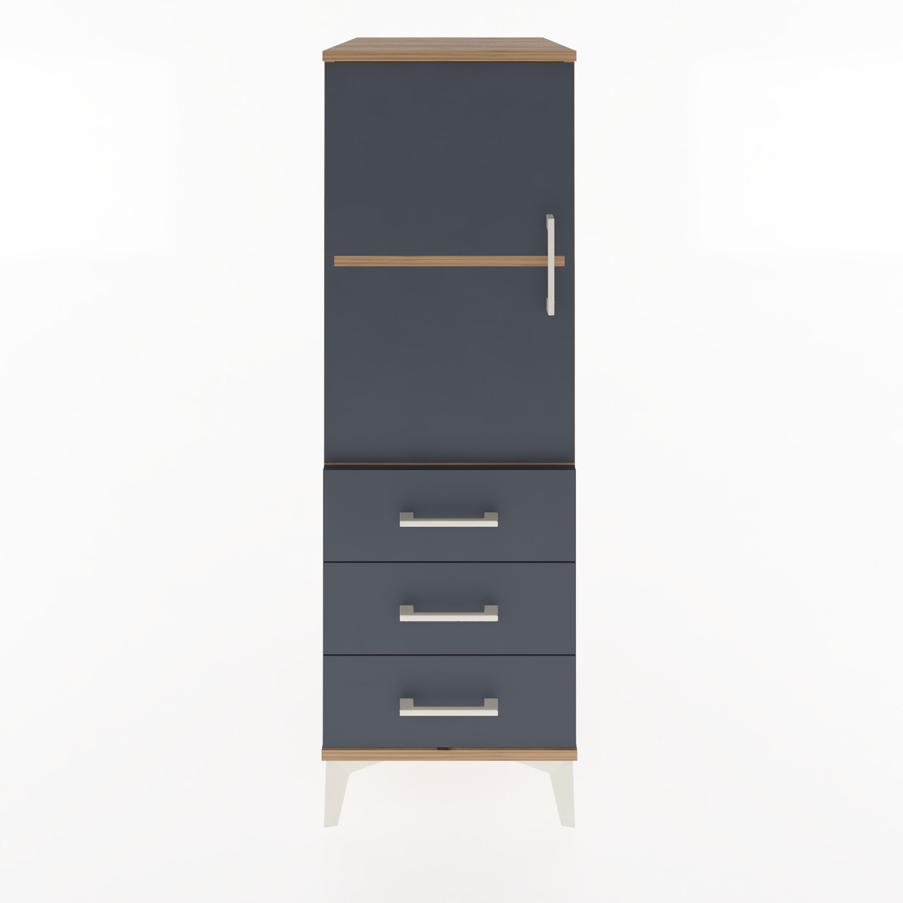 Woodntry Modular Cabinet Pine 44x59x122 cm with Doors and Drawers KC50-3