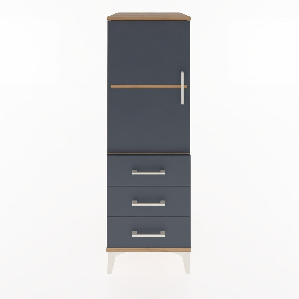 Woodntry Modular Cabinet Pine 44x30x122 cm with Doors and Drawers KC50-3