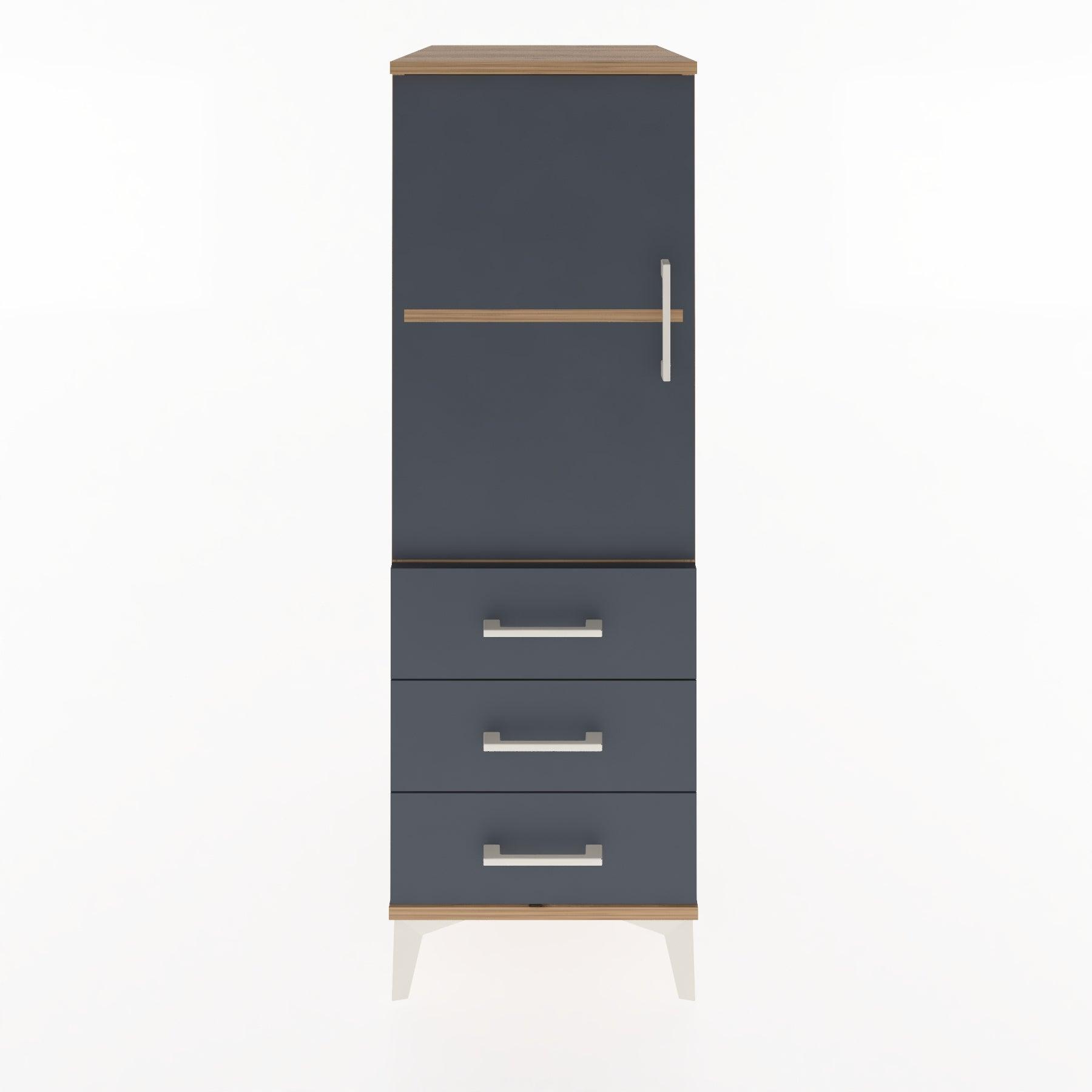 Woodntry Modular Cabinet Pine 44x30x122 cm with Doors and Drawers KC50-3