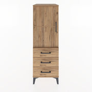 Woodntry Modular Cabinet Pine 44x30x122 cm with Doors and Drawers KC50-3