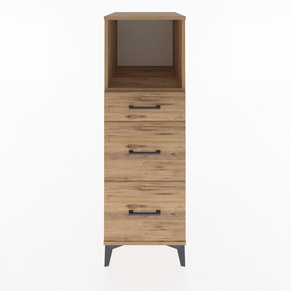 Woodntry Modular Cabinet Pine 44x59x122 cm with Drawers and Shelves CR100-3
