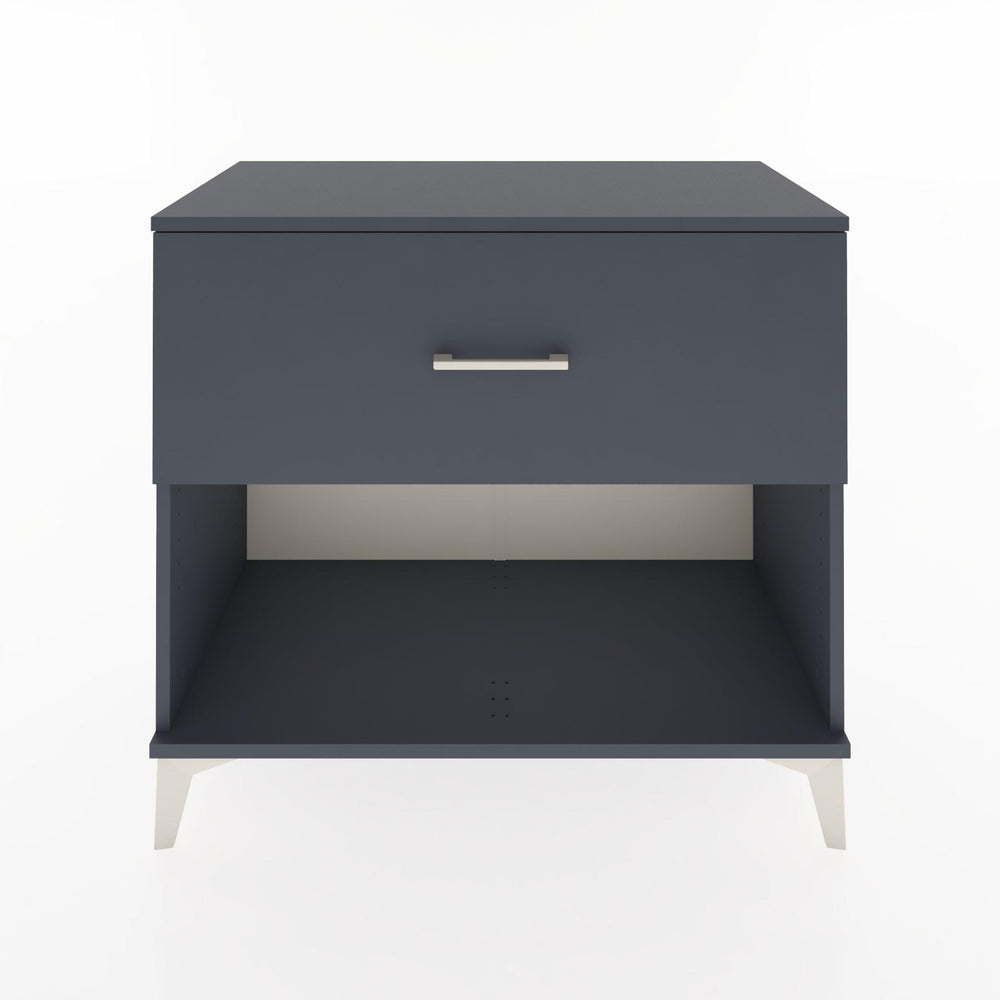 Woodntry Modüler Şifonyer Antrasit 88x44x68 cm Çekmeceli ve Raflı CR51-2