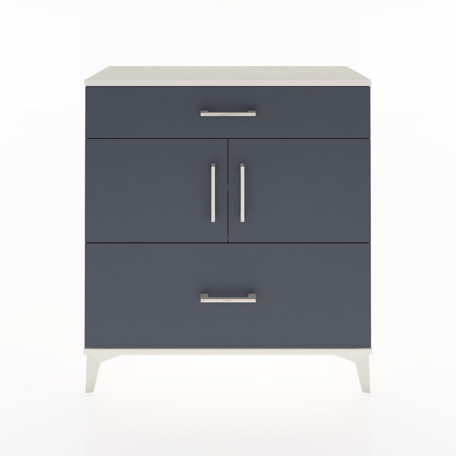 Woodntry Modular Dresser Moonstone 88x30x84 cm with Cover and Drawer KC52-1