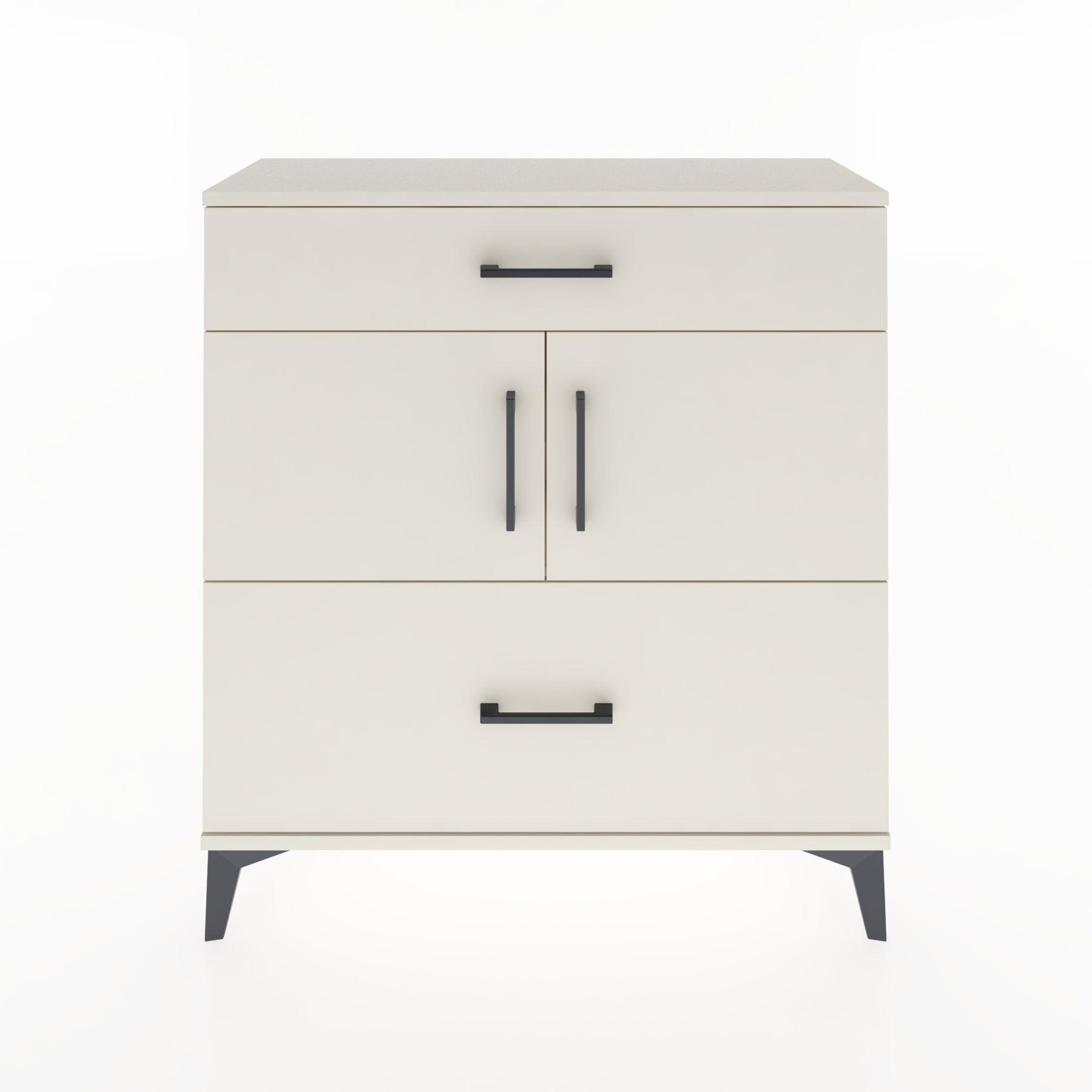 Woodntry Modular Dresser Moonstone 88x30x84 cm with Cover and Drawer KC52-1