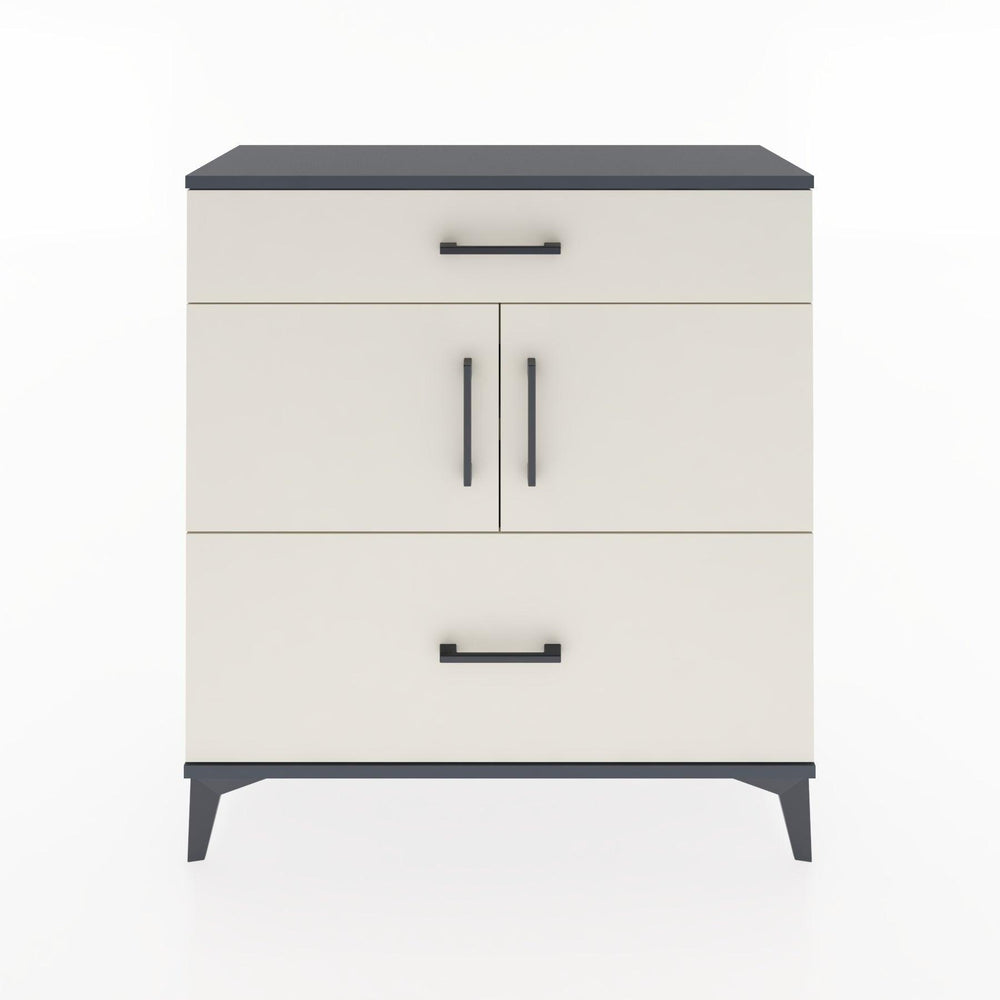 Woodntry Modular Dresser Anthracite 88x30x84 cm with Cover and Drawer KC52-2