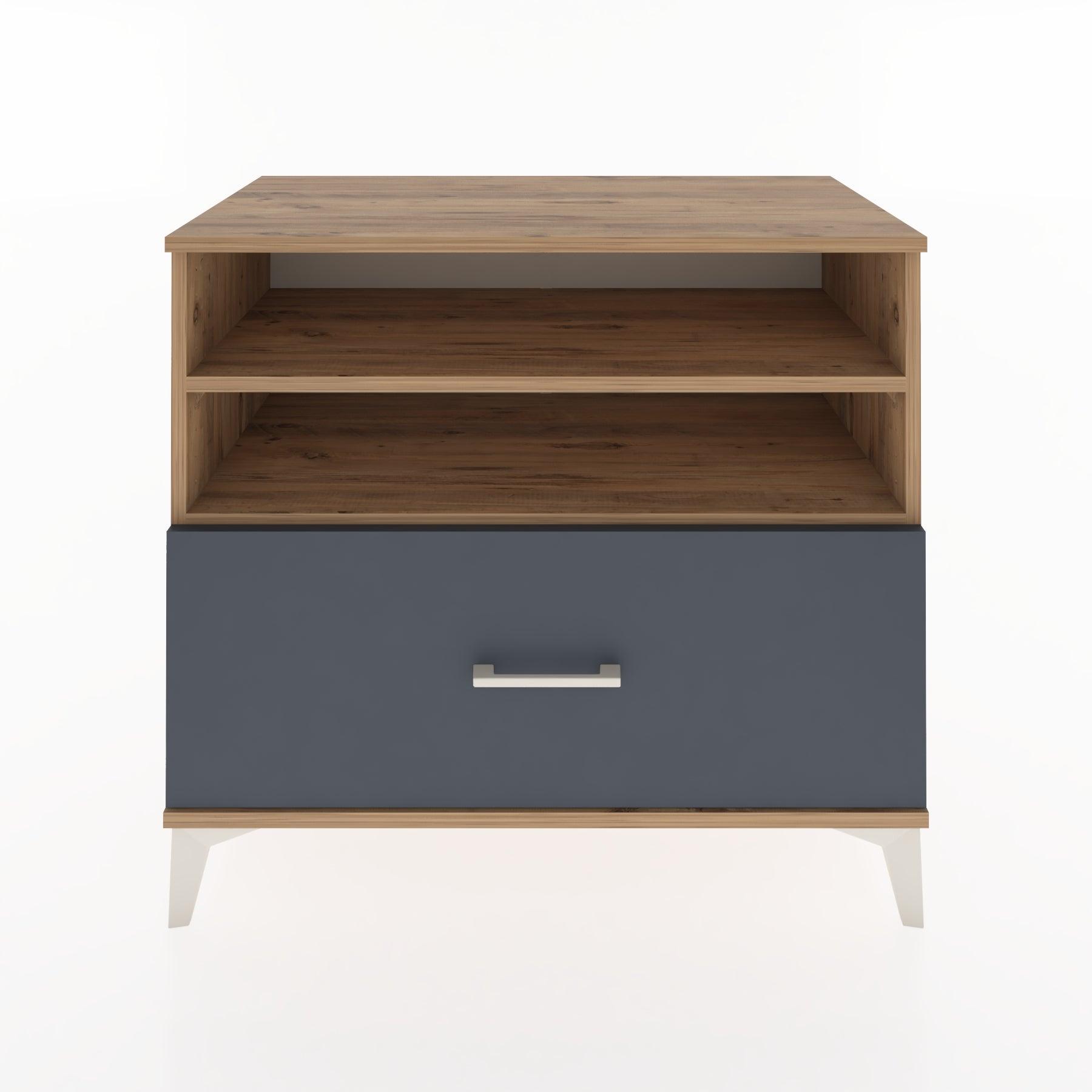Woodntry Modüler Şifonyer Çam 88x44x68 cm Çekmeceli ve Raflı CR52-3