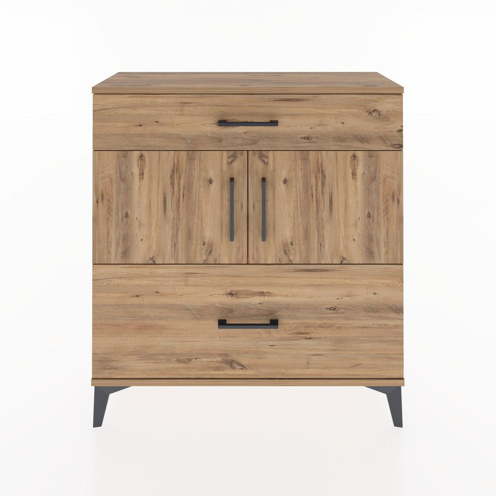 Woodntry Modular Dresser Pine 88x30x84 cm with Cover and Drawer KC52-3