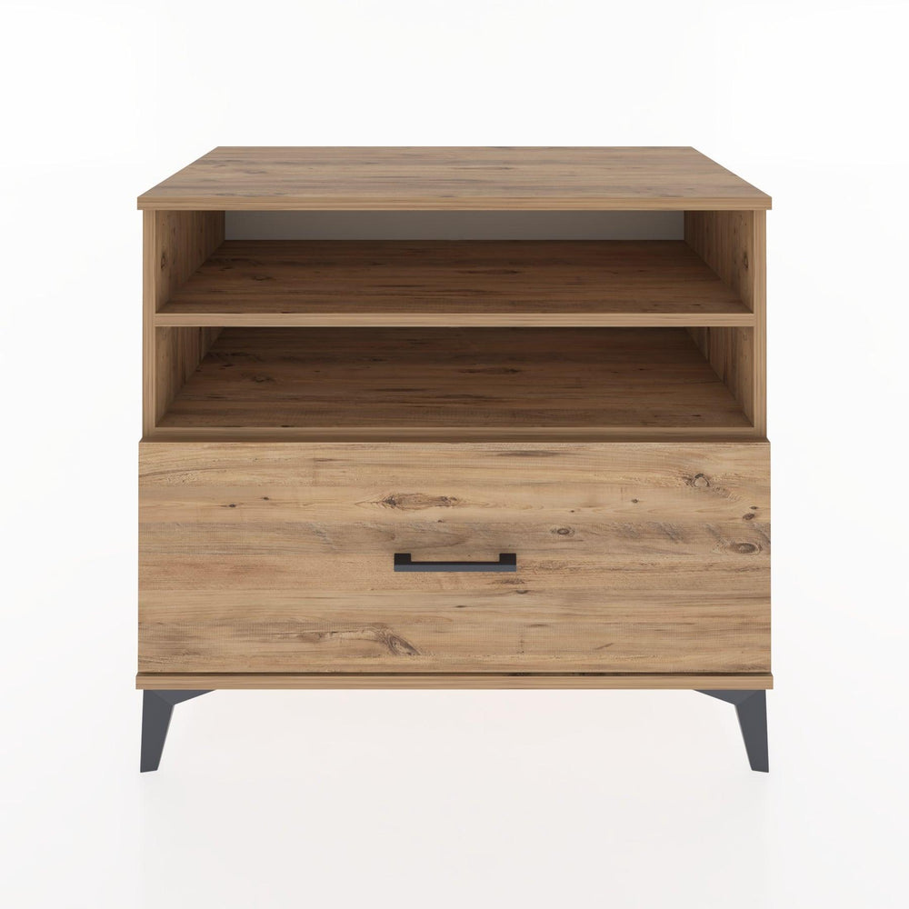 Woodntry Modüler Şifonyer Çam 88x44x68 cm Çekmeceli ve Raflı CR52-3