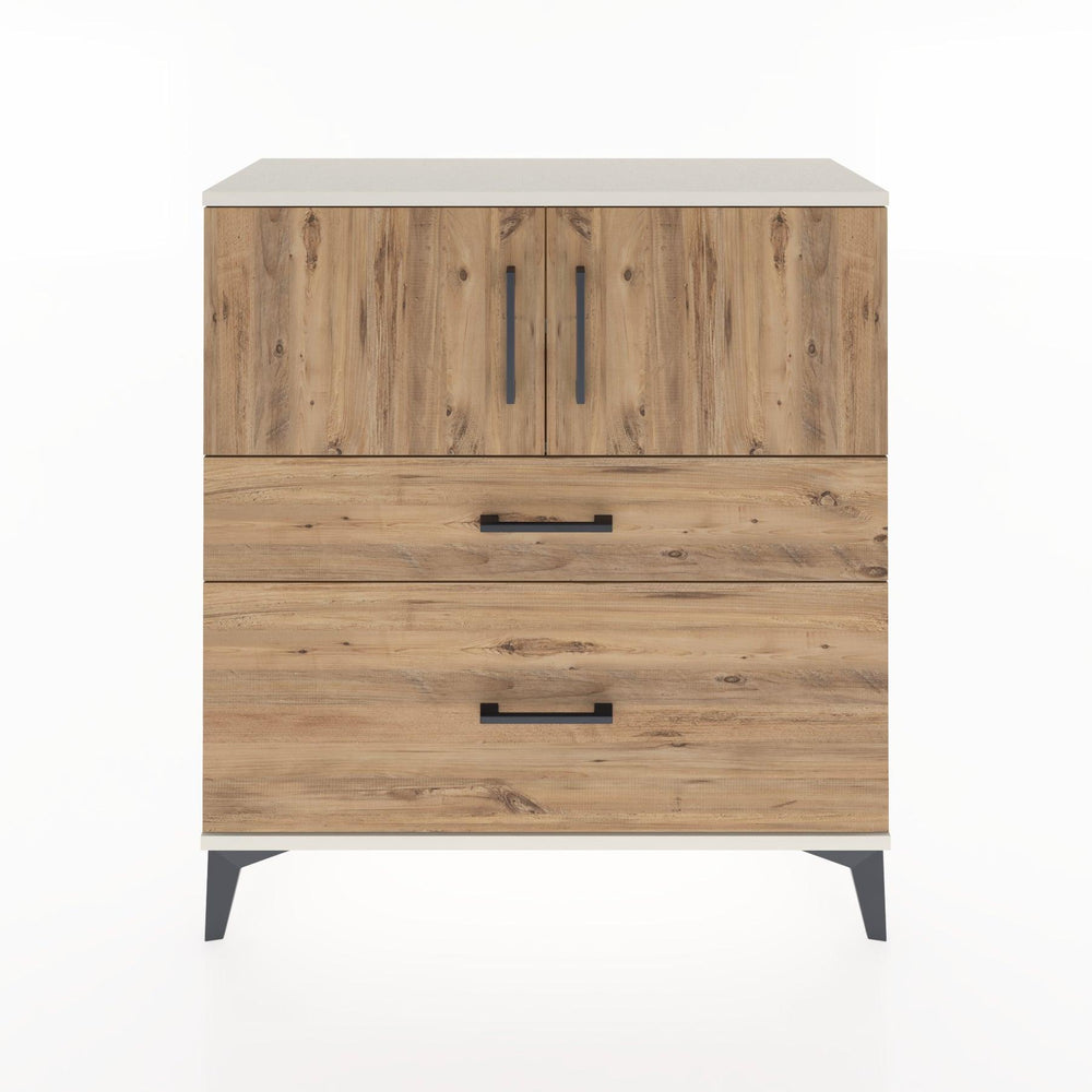 Woodntry Modüler Şifonyer Aytaşı 88x30x84 cm Kapaklı ve Çekmeceli KC53-1