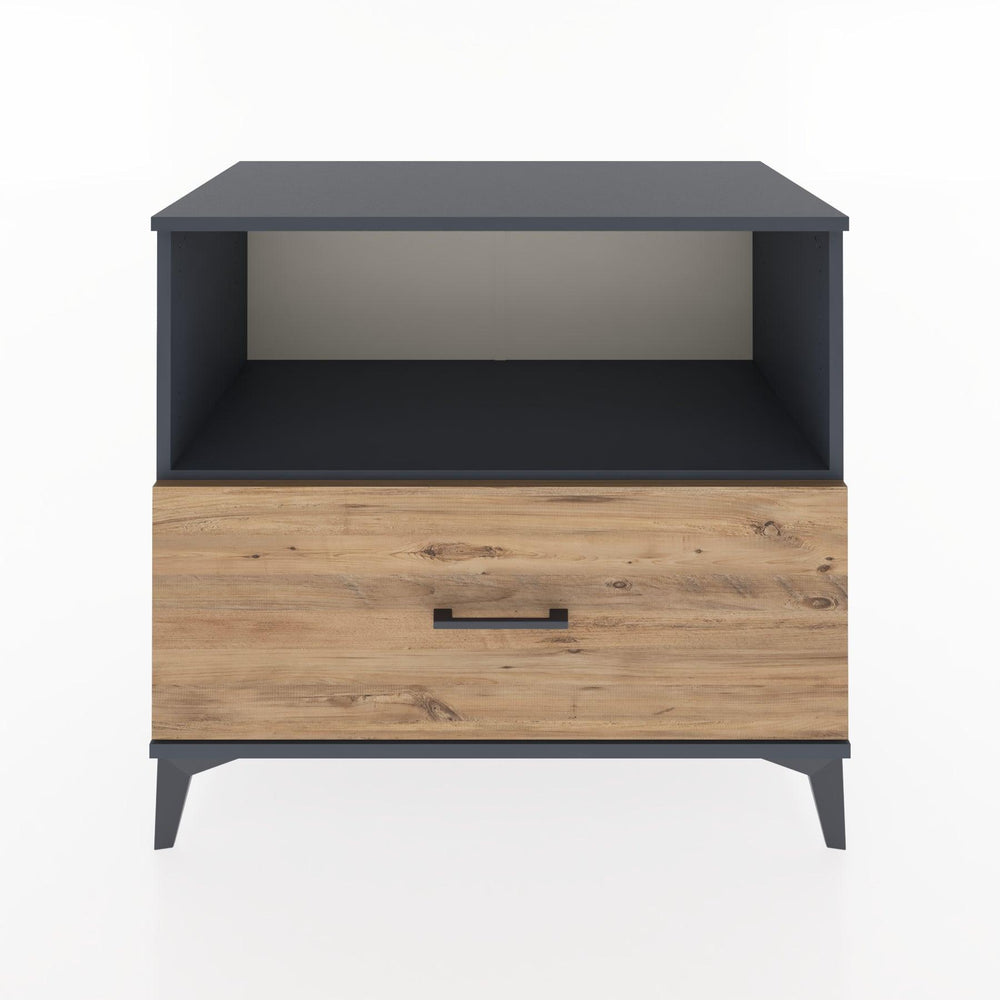 Woodntry Modular Dresser Anthracite 88x44x68 cm with Drawers and Shelves CR53-2